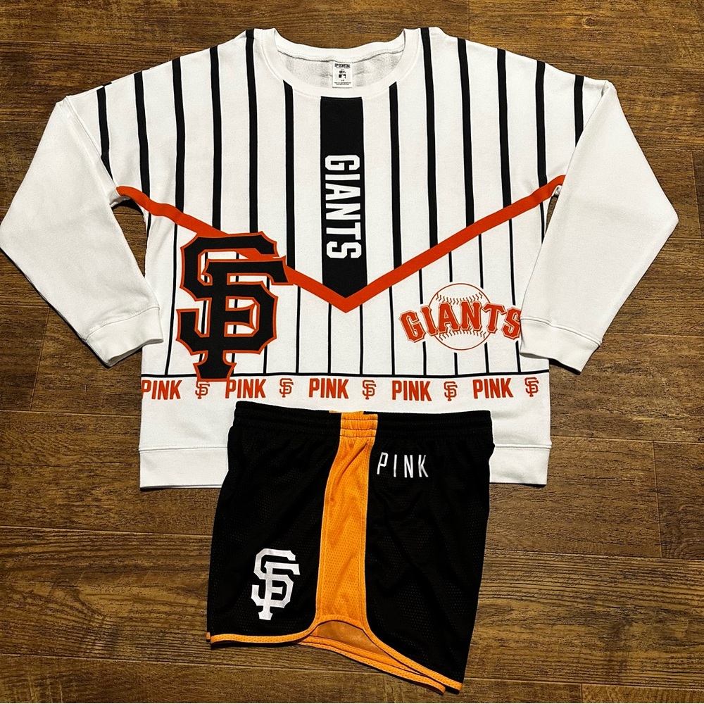 VS PINK SAN FRANCISCO GIANTS CREWNECK SWEATSHIRT